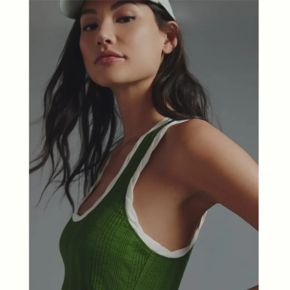 Brand New Pilcro Ribbed Racerback Tank - Picture 6 of 9